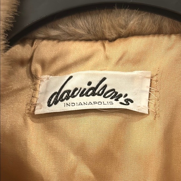 Vintage Davidson’s 1990’s Bomber Fur Jacket - light Brown - Picture 2 of 4